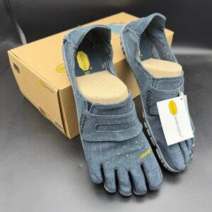 NEW Men's Vibram FiveFingers CVT-Hemp Trek Size 45 Navy/Grey